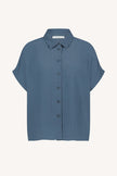 Karly Viscose Blouse in Opal Blue