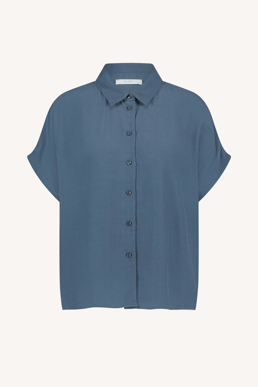 Karly Viscose Blouse in Opal Blue