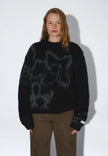 Mic Sweater in Black Grey Flower