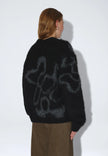 Mic Sweater in Black Grey Flower