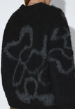 Mic Sweater in Black Grey Flower