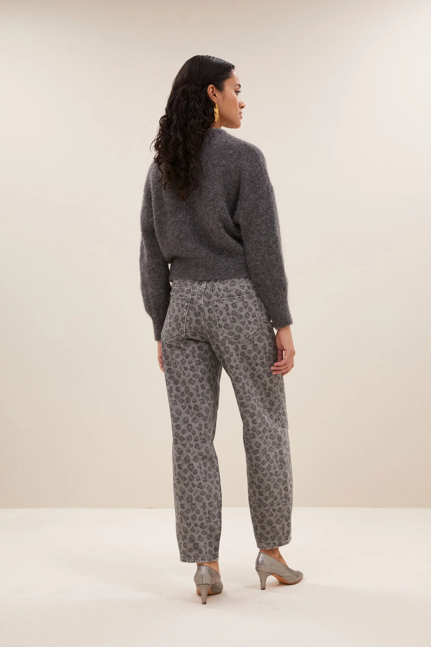 Sonny Natural Pullover in Dark Grey Melee