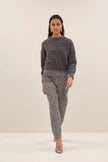 Sonny Natural Pullover in Dark Grey Melee