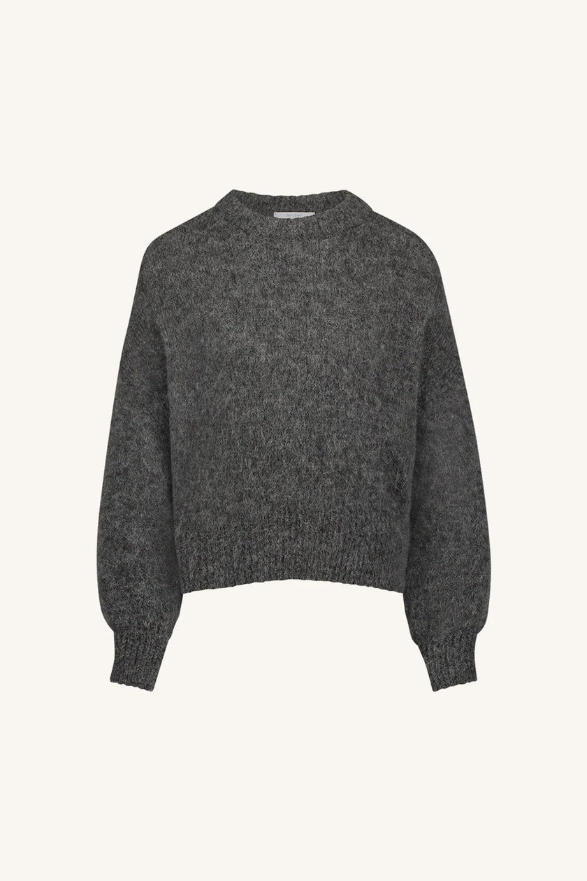 Sonny Natural Pullover in Dark Grey Melee
