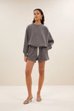 Bibi Natural Sweater in Concrete