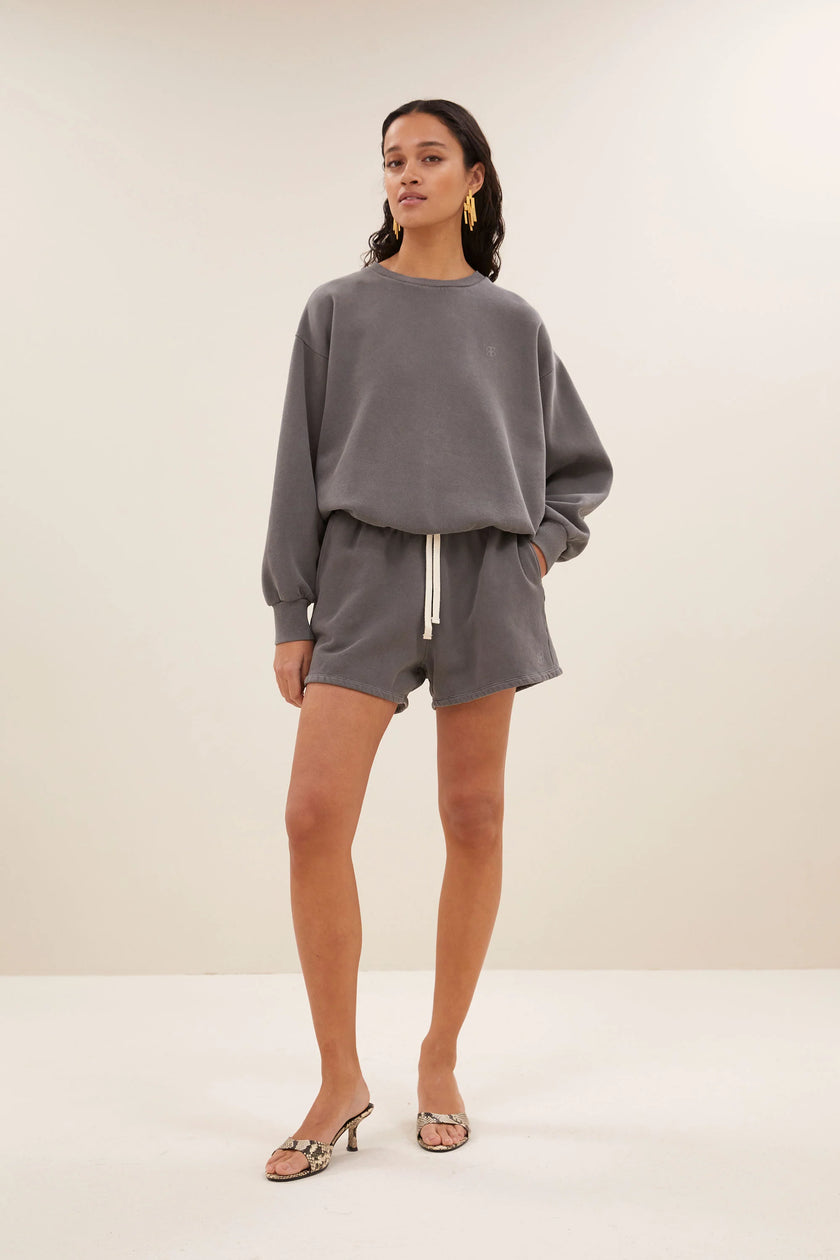 Bibi Natural Sweater in Concrete