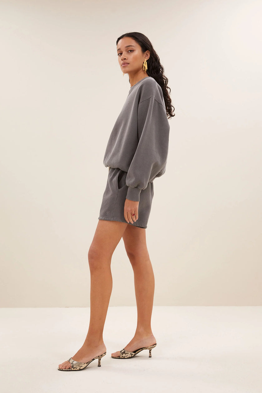 Bibi Natural Sweater in Concrete