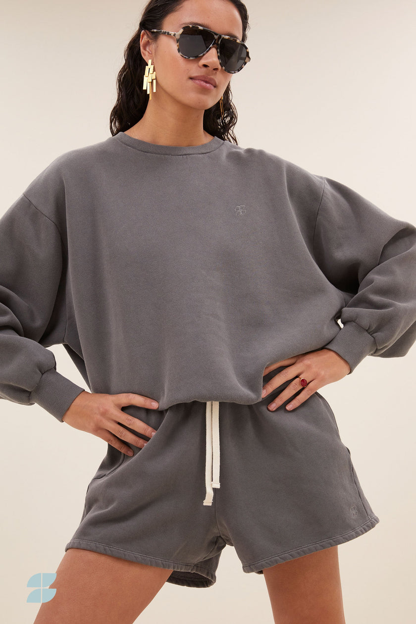 Bibi Natural Sweater in Concrete