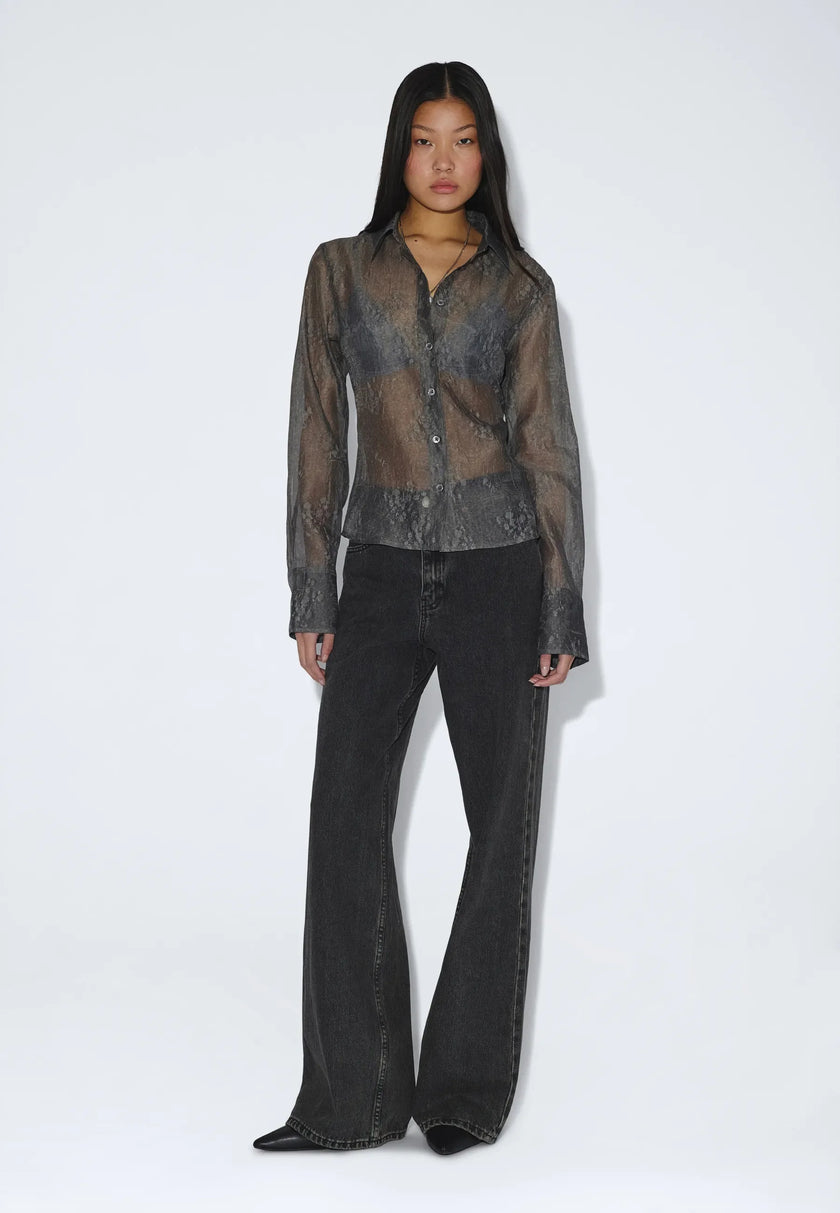 Mila Seam Shirt in Grey