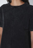 Talia Tee in Black Fog