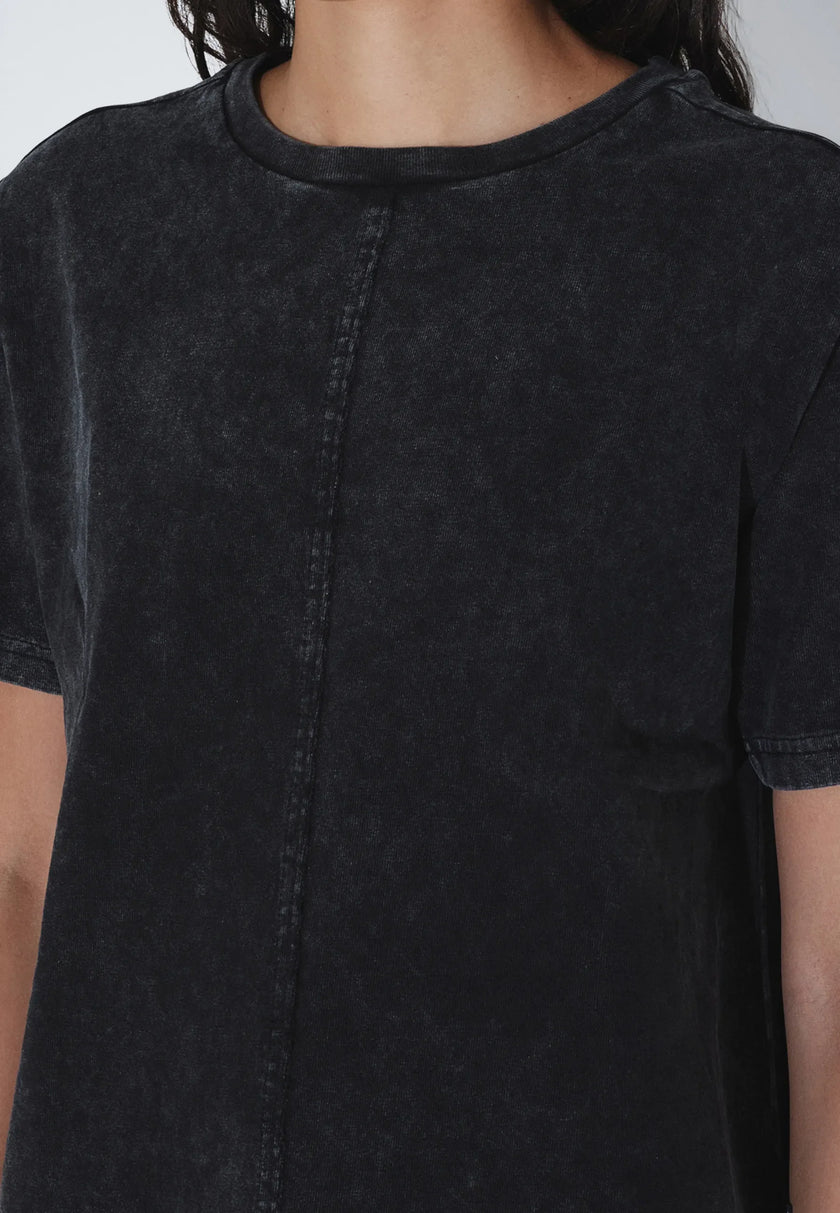 Talia Tee in Black Fog