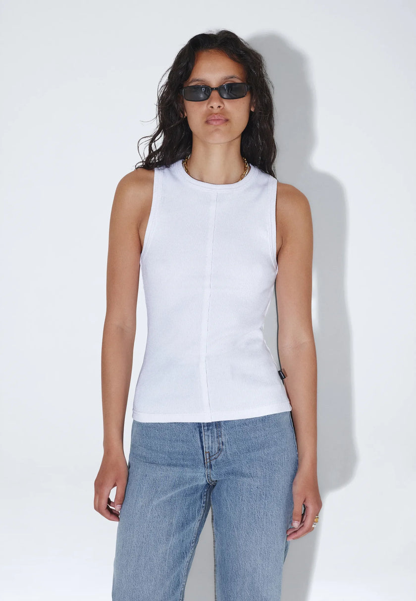 Lian Top in White Fog