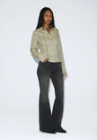 Mila Seam Shirt in Washed Beige