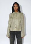 Mila Seam Shirt in Washed Beige
