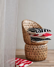 Coxa Cushion Cover in Ivory/Black