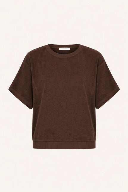 Nuki Slub Top in Coffee Bean
