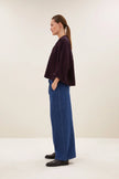 Jess Blouse in Wine Check
