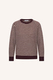 Sally Stripe Pullover in Burgundy Crush Stripe