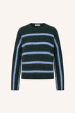 Vide Stripe Pullover in Green Cloud Stripe