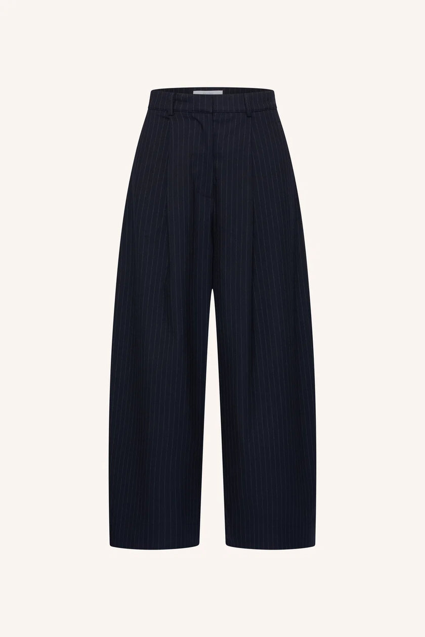 Frida Pinstripe Pants in Midnight