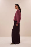 Malyn Logo Sweater in Burgundy Crush