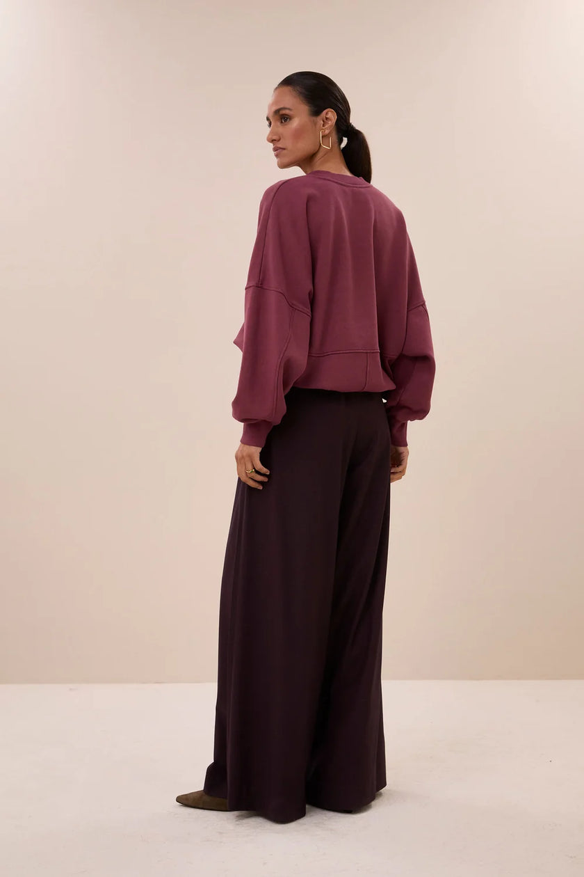 Womens Jumper Niby in Cranberry Melange