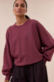 Malyn Logo Sweater in Burgundy Crush