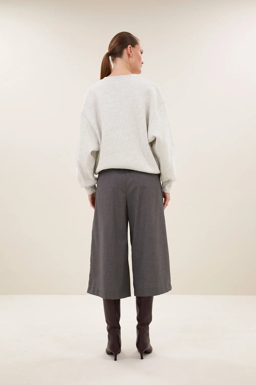 Lili Speed Sweater in Light Grey Melee