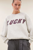 Lili Speed Sweater in Light Grey Melee