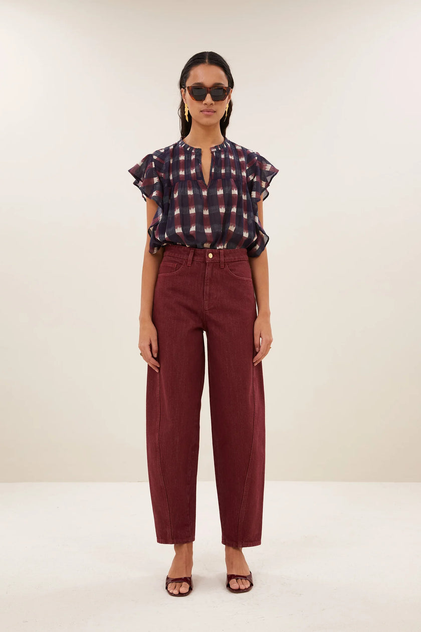 Begum Wine Jeans