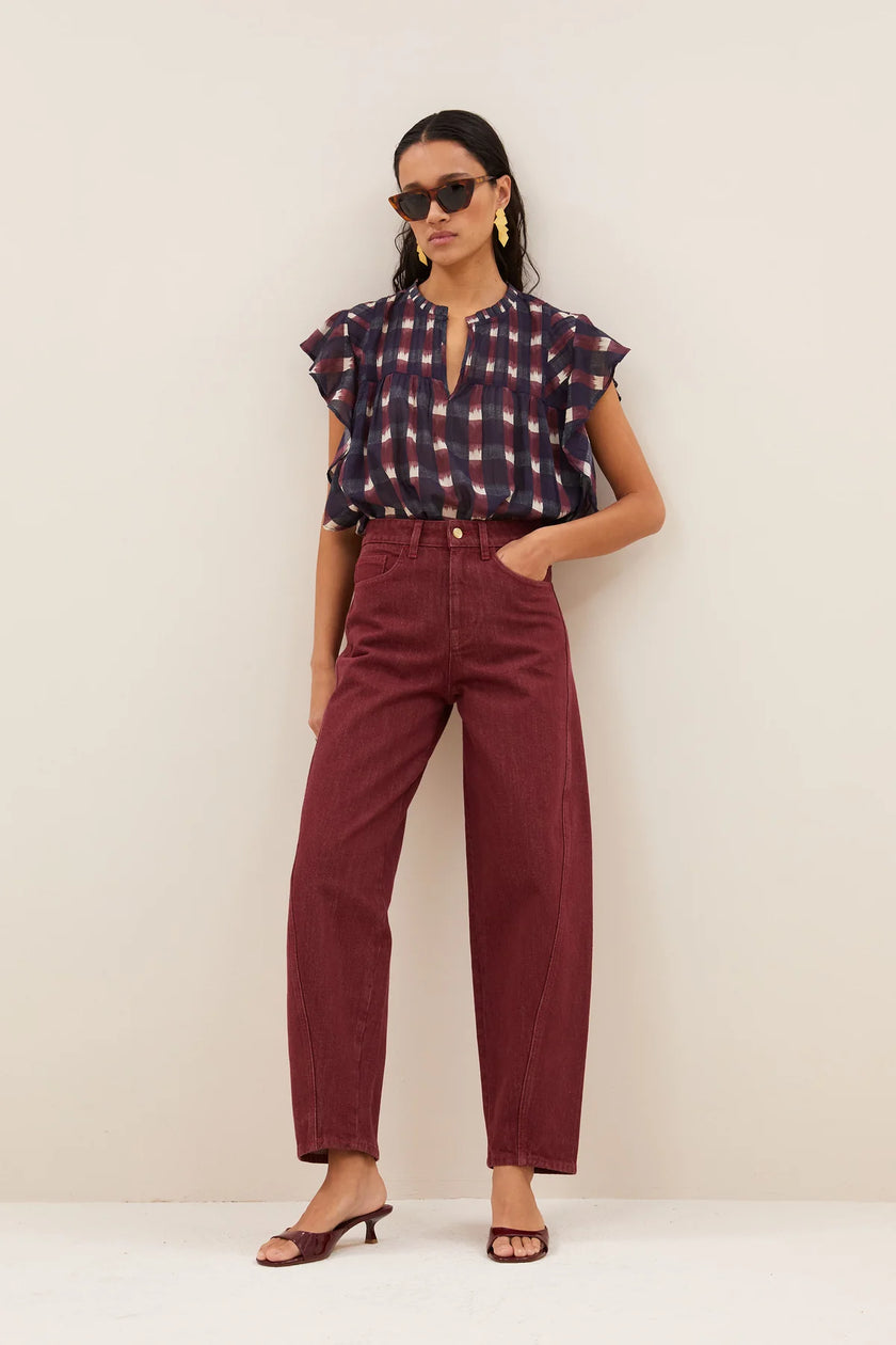 Begum Wine Jeans