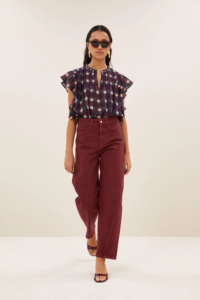 Begum Wine Jeans