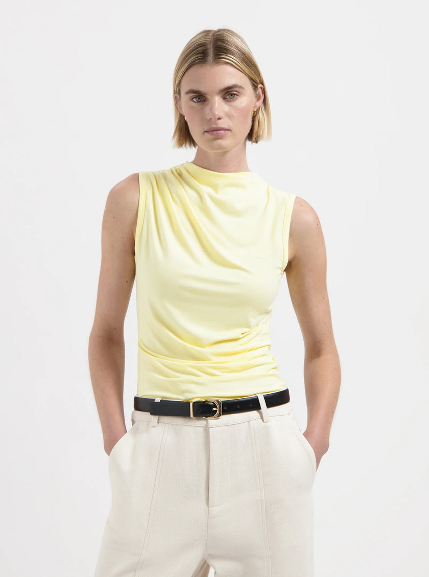 Edie SL Top in Light Yellow