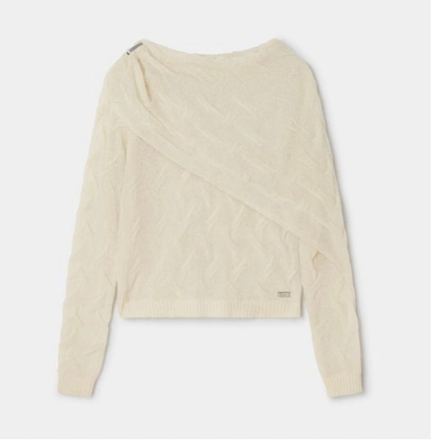 Parker ecru Textured Knit