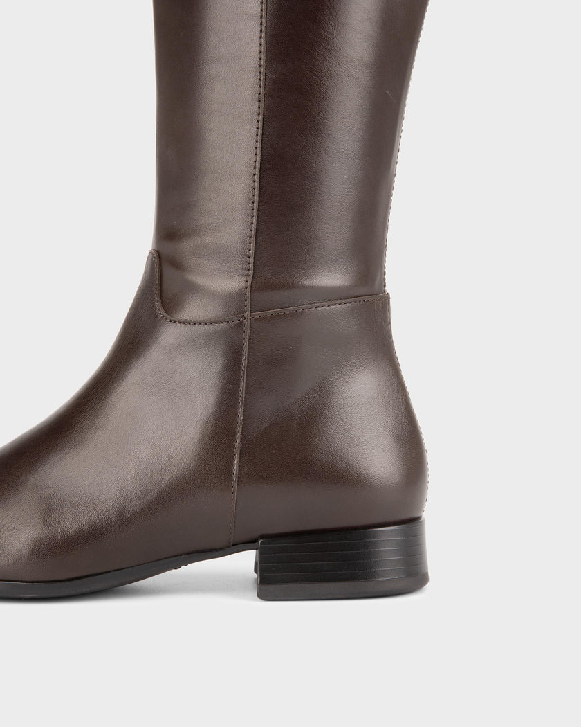 Mona High Boots in Chocolate