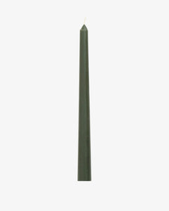 Conical Candle in Dark Green