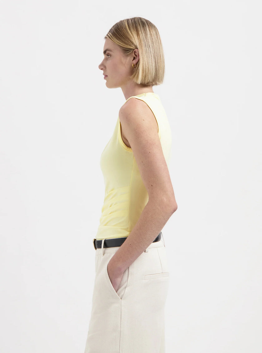 Edie SL Top in Light Yellow