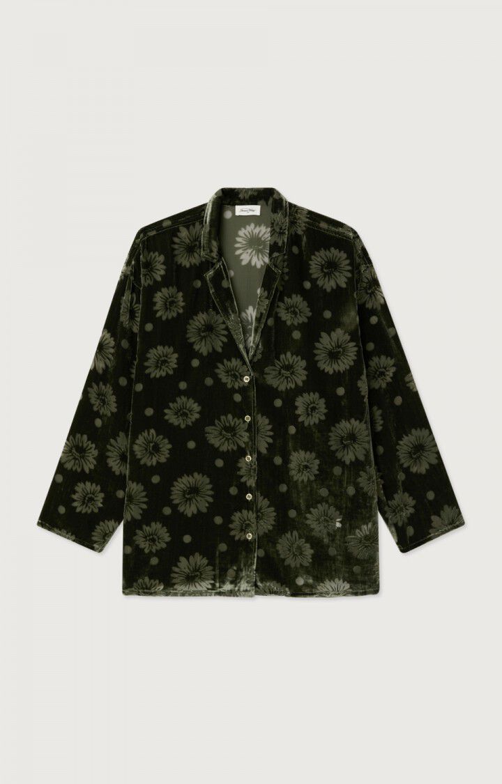 Antaz Flower Shirt in Forest