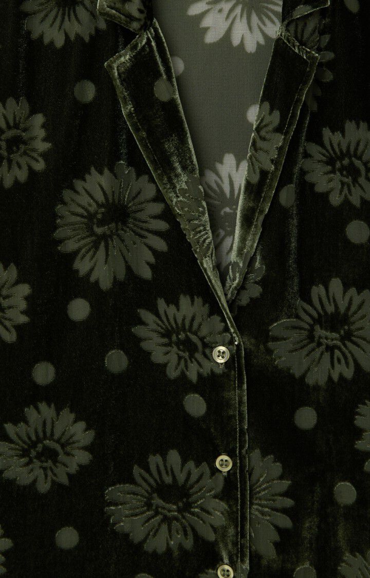 Antaz Flower Shirt in Forest