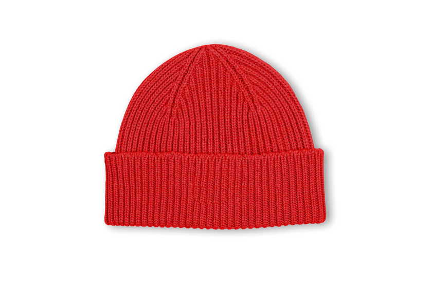 Classic Beanie in Fiery Red