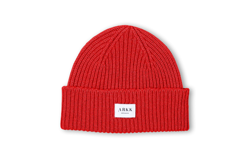 Classic Beanie in Fiery Red