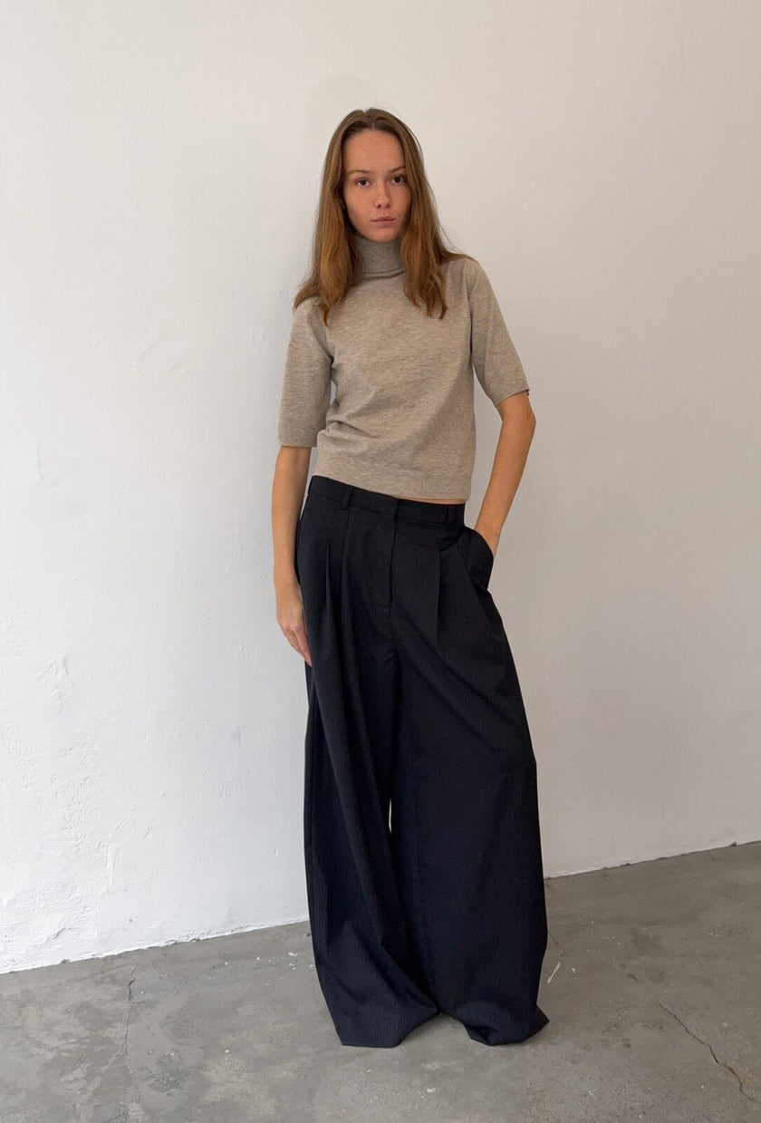 Aksa Knit in Beige Melange
