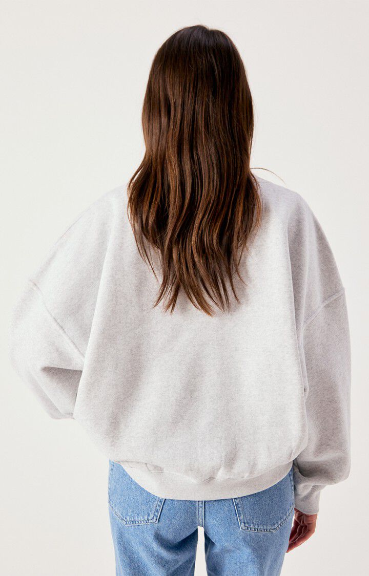 Baptown Sweater in Grey Melange