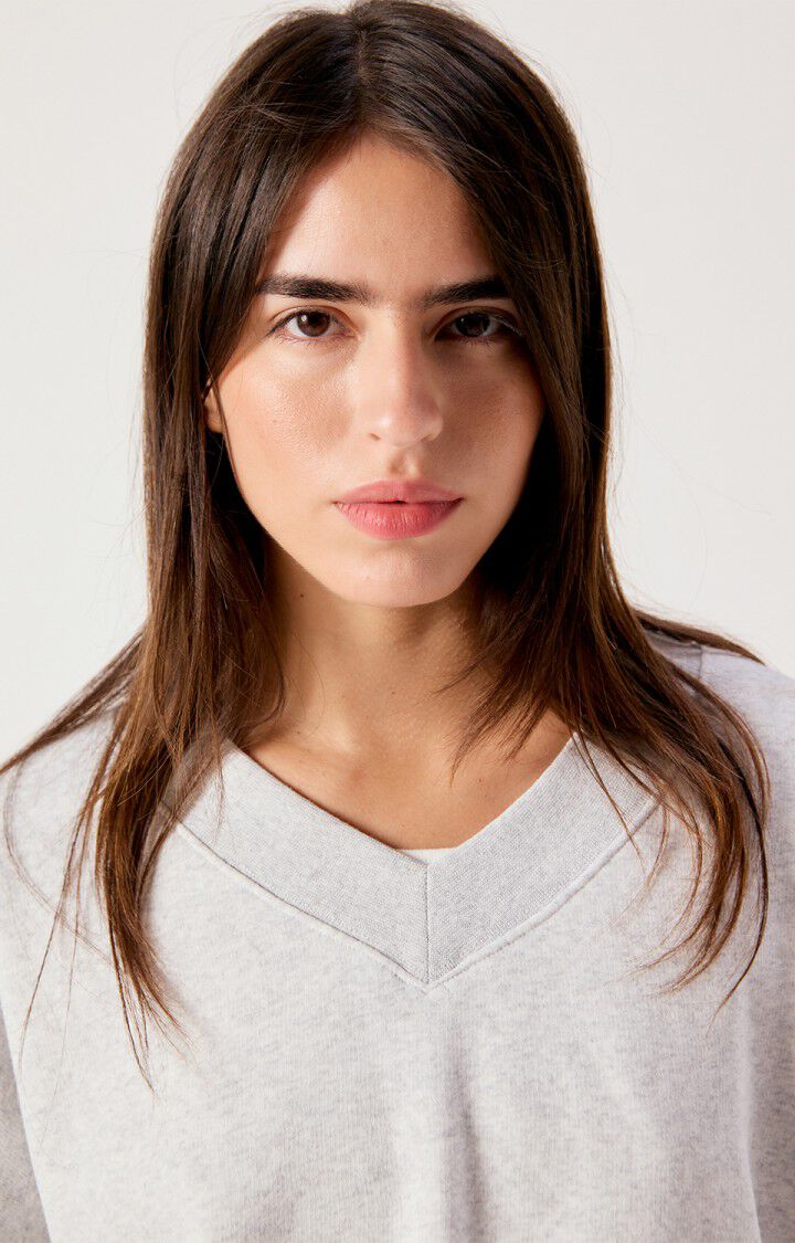 Baptown Sweater in Grey Melange