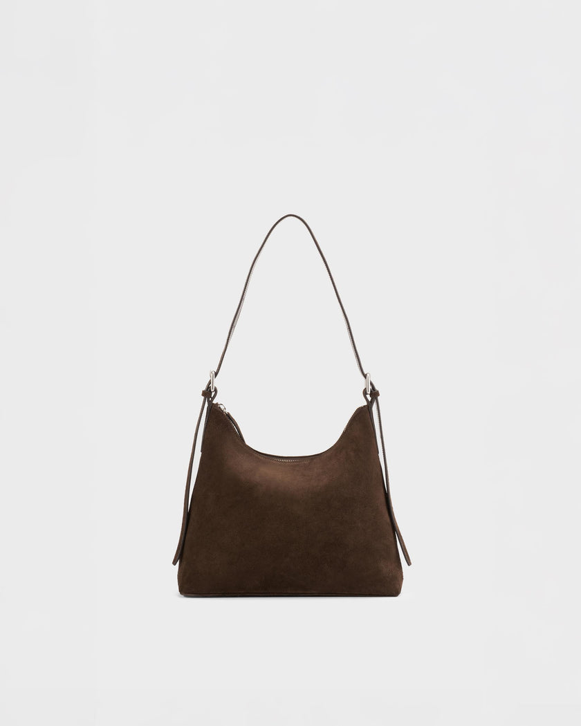 Bari Suède Handbag in Coffee