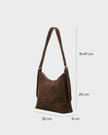 Bari Suède Handbag in Coffee