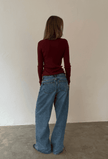 Bianca Knit in Wine Red