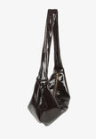 Bianca Glossy Bag in Umber Brown