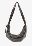 Bianca Glossy Bag in Umber Brown