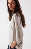 Cribay T-shirt in Heather Grey